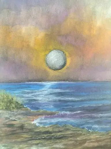 COUCHER DE SOLEIL SUR LA MER
